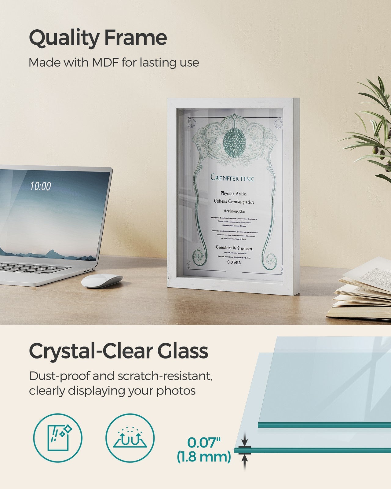 A4 Picture Frame with 3 Mats - image 5
