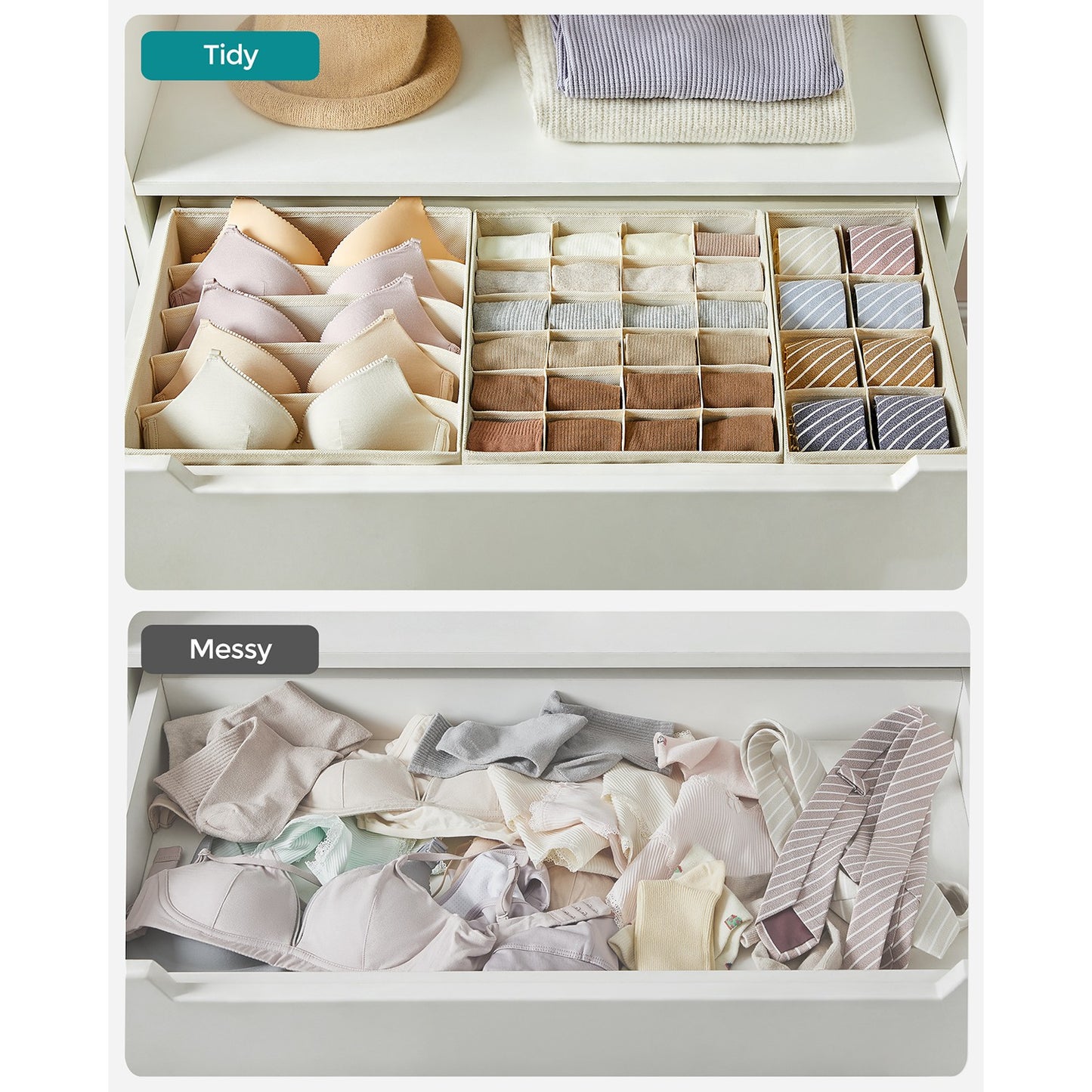Set of 8 Underwear Drawer Organisers - image 3