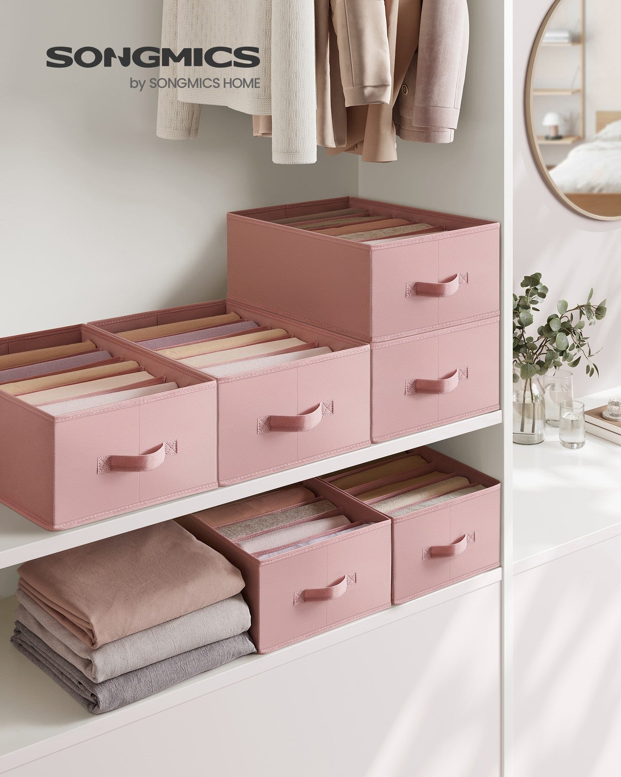 42 x 30 x 17 cm Set of 4 Drawer Organisers Dove Grey - image 22