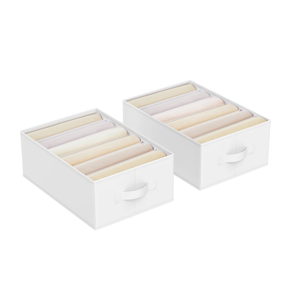 42 x 30 x 17 cm Set of 4 Drawer Organisers Dove Grey - image 15