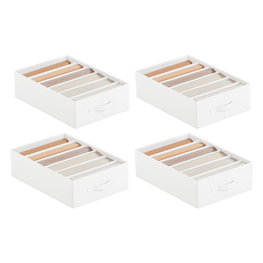 42 x 30 x 17 cm Set of 4 Drawer Organisers Dove Grey - image 8