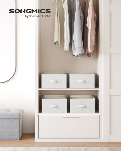 42 x 30 x 17 cm Set of 4 Drawer Organisers Dove Grey - image 9
