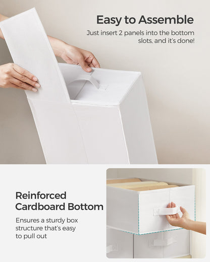 42 x 30 x 17 cm Set of 4 Drawer Organisers Dove Grey - image 11