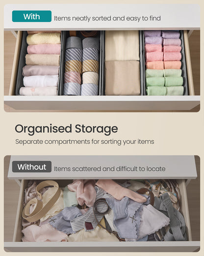 Set of foldable drawer organisers with dividers - image 16