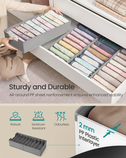 Set of foldable drawer organisers with dividers - image 9