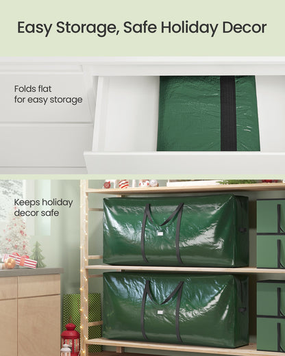 Christmas Tree Storage Bag Fits Artificial Trees up to 9 ft Green - image 6