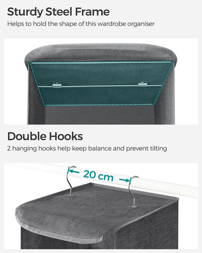 Set of 2 Hanging Wardrobe Storage Organisers - image 26