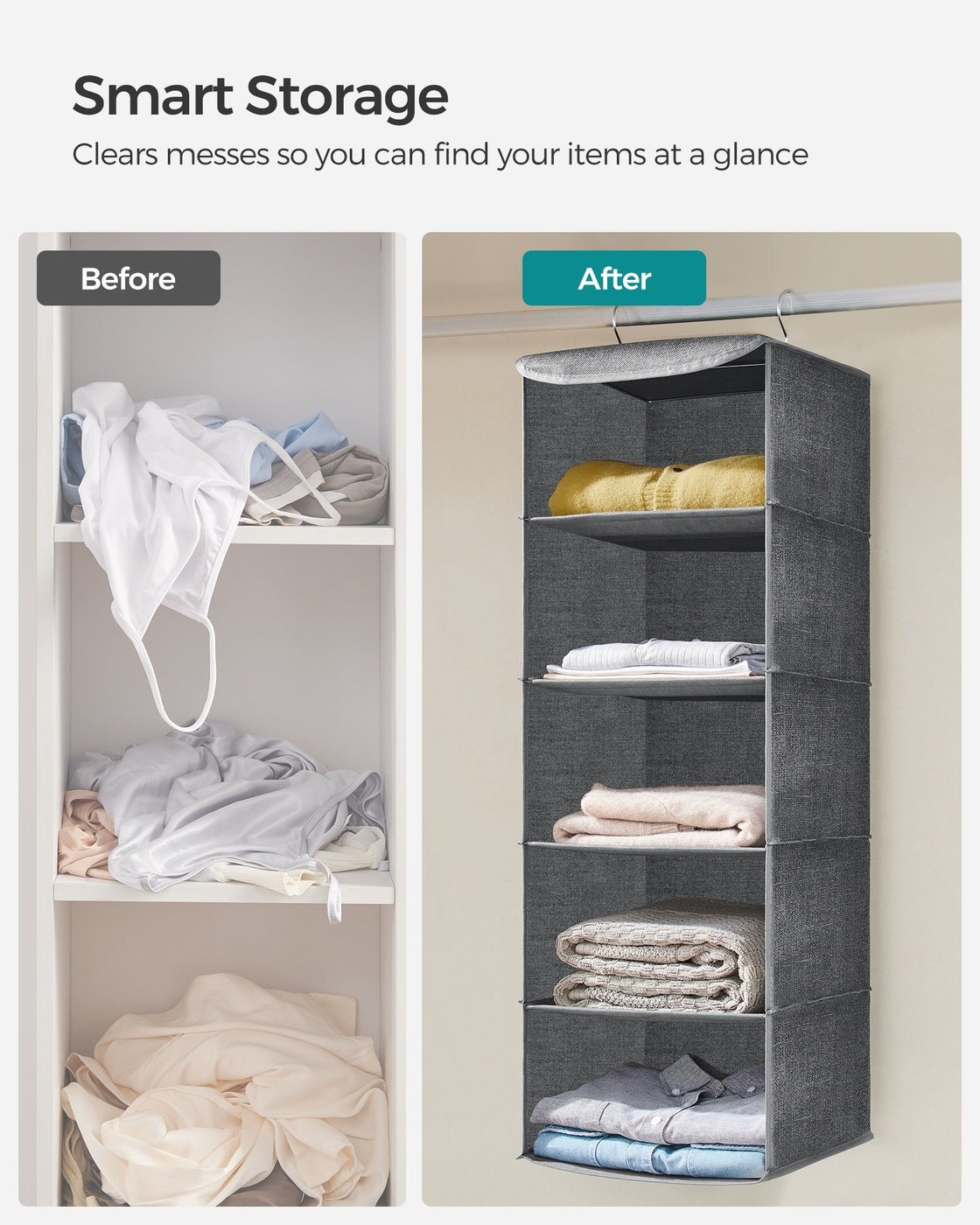 Set of 2 Hanging Wardrobe Storage Organisers - image 28