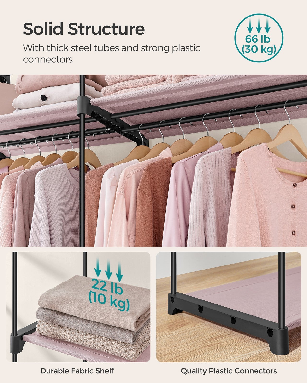 Collapsible Fabric Portable Wardrobe - image 4
