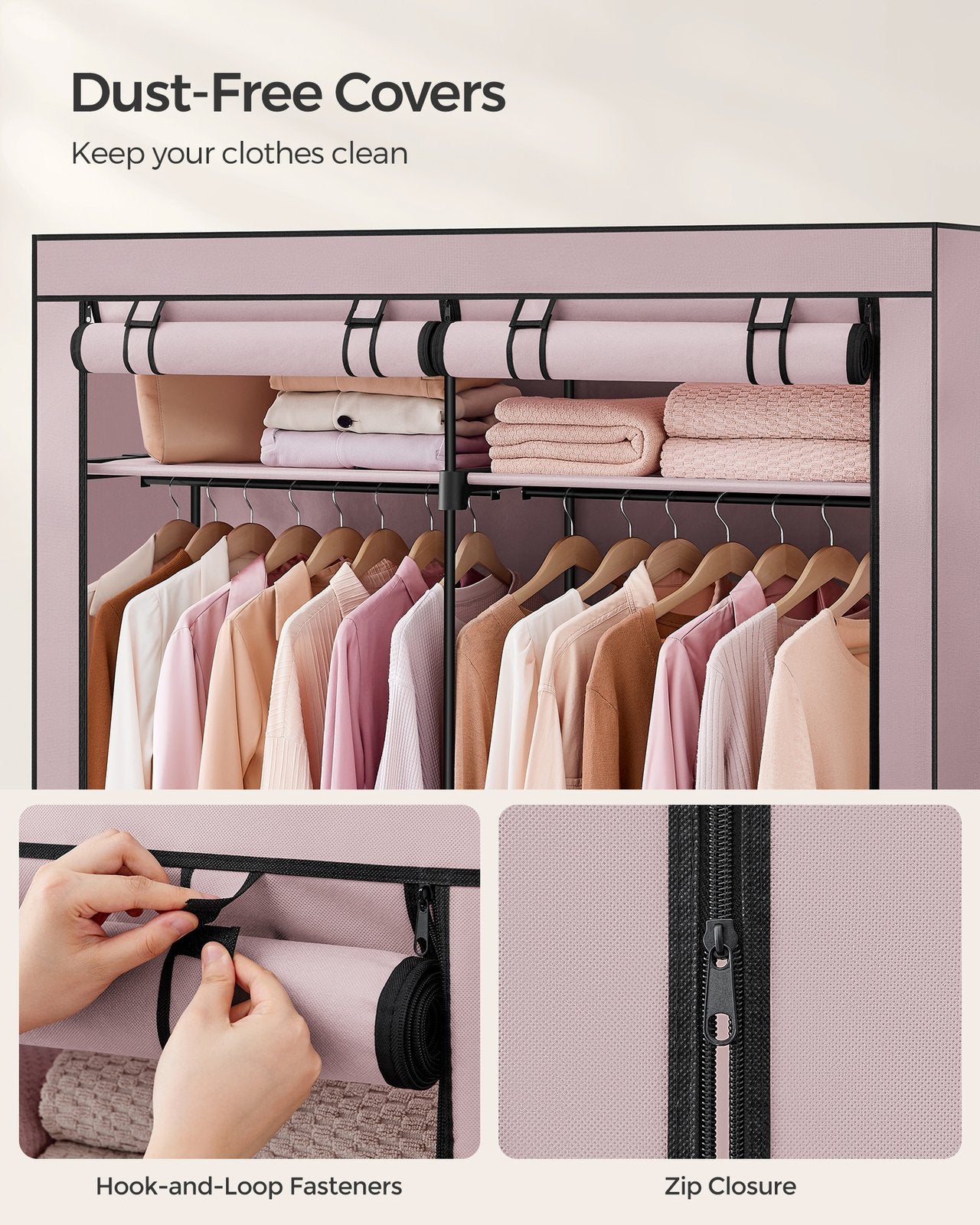 Collapsible Fabric Portable Wardrobe - image 5