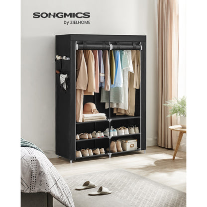 Portable Wardrobe with 2 Hanging Rails - image 3