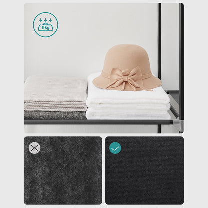 Portable Wardrobe with 2 Hanging Rails - image 6