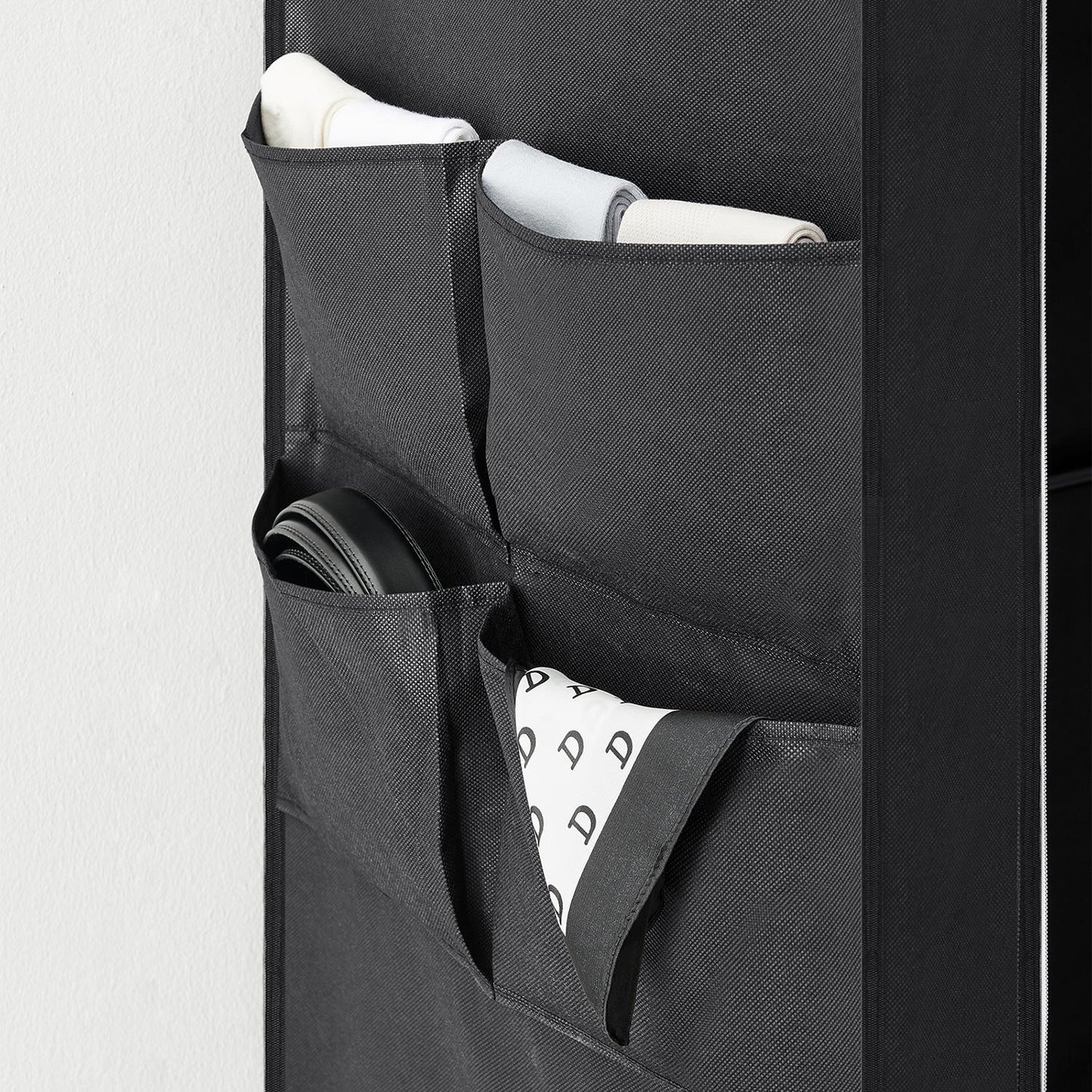 Portable Wardrobe with 2 Hanging Rails - image 9