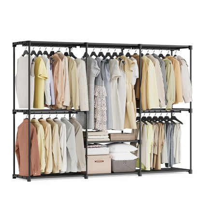 Foldable Wardrobe with Clothes Rails 43 x 124 x 182 cm - image 10