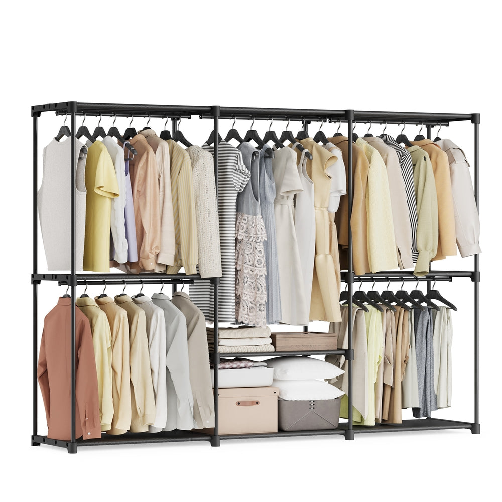 Foldable Wardrobe with Clothes Rails 43 x 124 x 182 cm - image 11