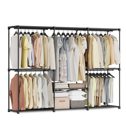 Foldable Wardrobe with Clothes Rails 43 x 124 x 182 cm - image 11