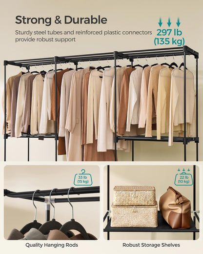 Foldable Wardrobe with Clothes Rails 43 x 124 x 182 cm - image 13