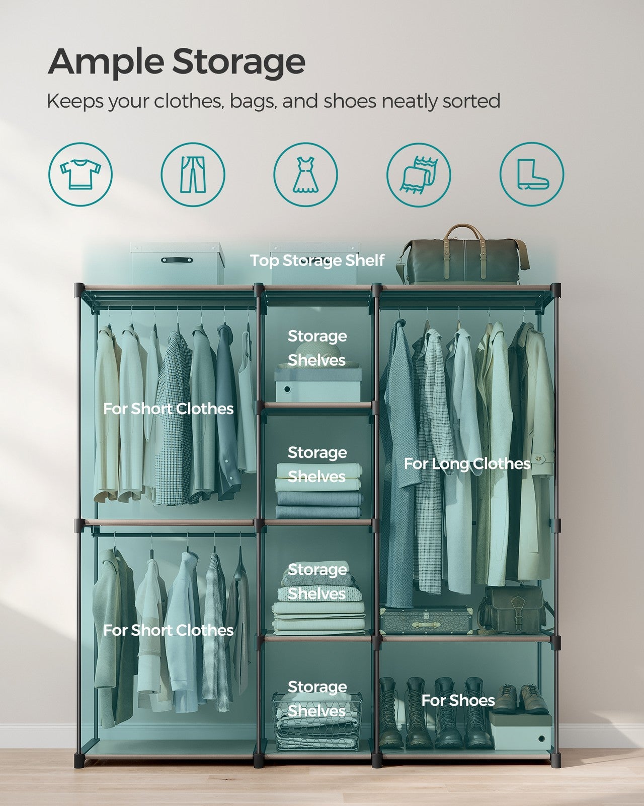 Portable Open Wardrobe - image 13
