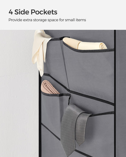 Portable Wardrobe with 3 Hanging Rails - image 20