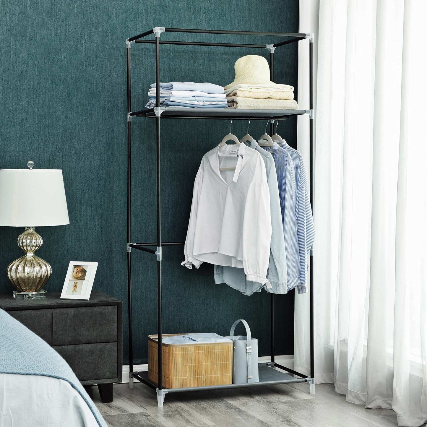 Canvas Hanging Rail Wardrobe - image 13
