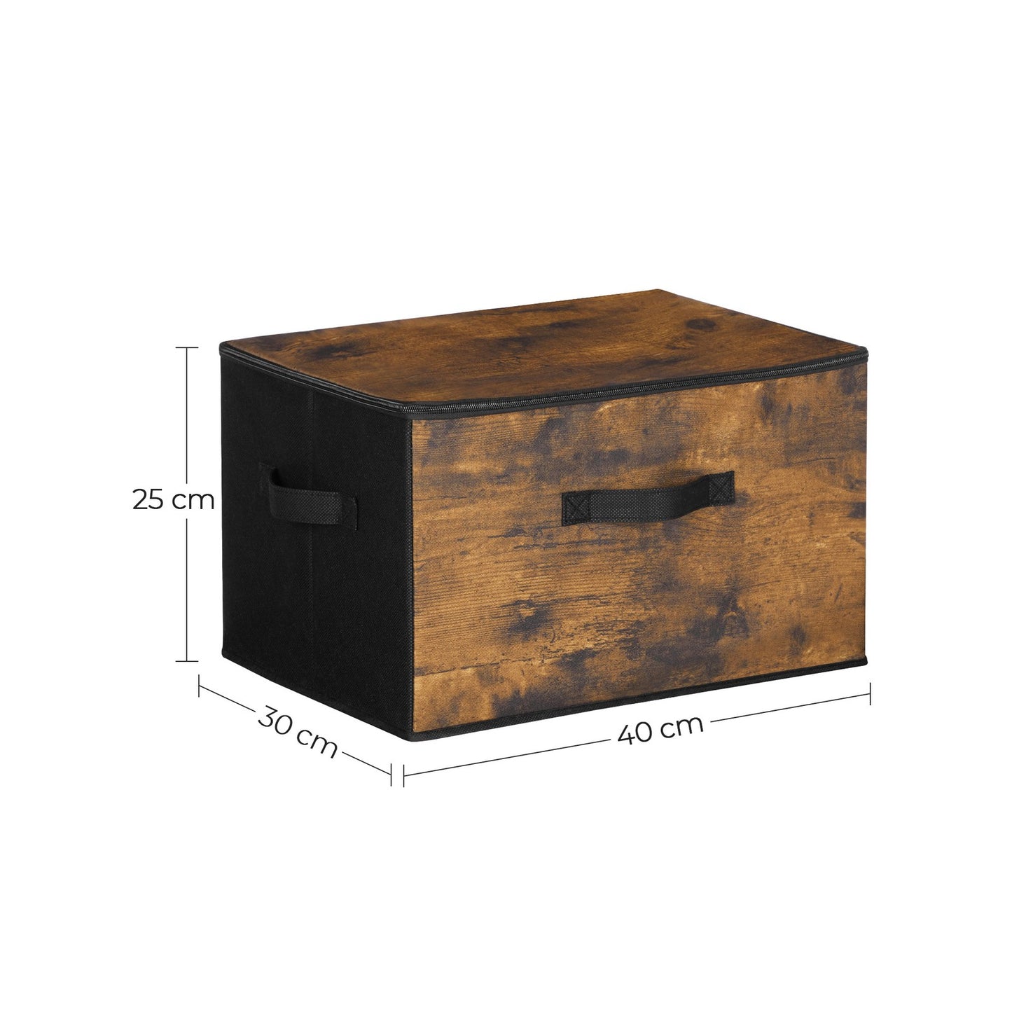 Set of 6 Foldable Storage Organiser Boxes Slate Grey - image 31