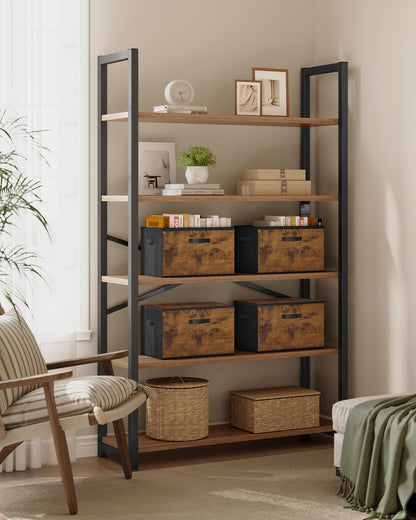 Set of 6 Foldable Storage Organiser Boxes Slate Grey - image 54