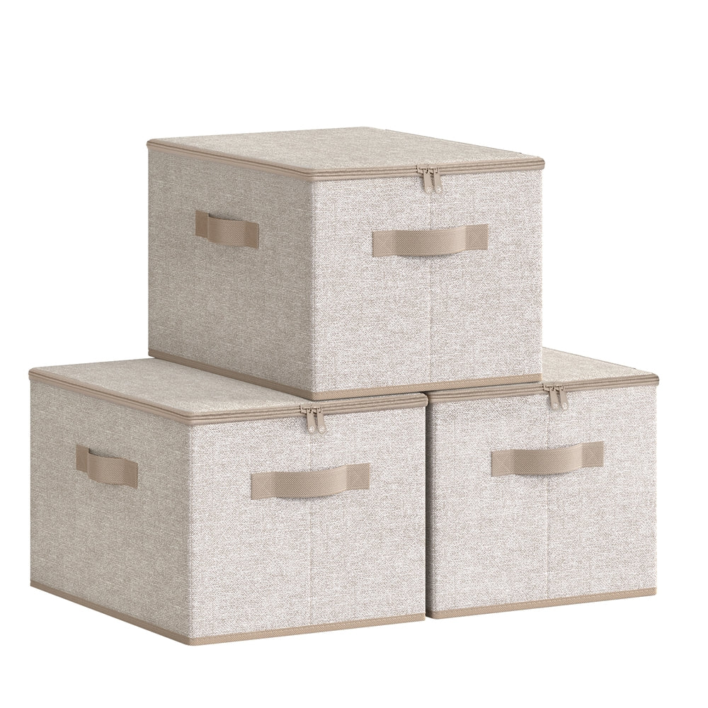 Set of 6 Foldable Storage Organiser Boxes Slate Grey - image 7