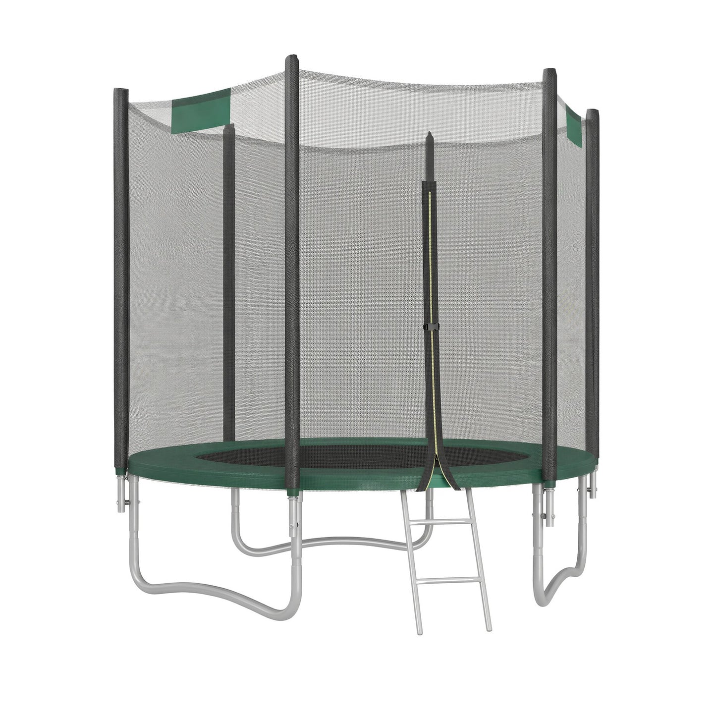 6 ft Kids Trampoline, Trampoline with Enclosure Net, Safety Pad - image 1
