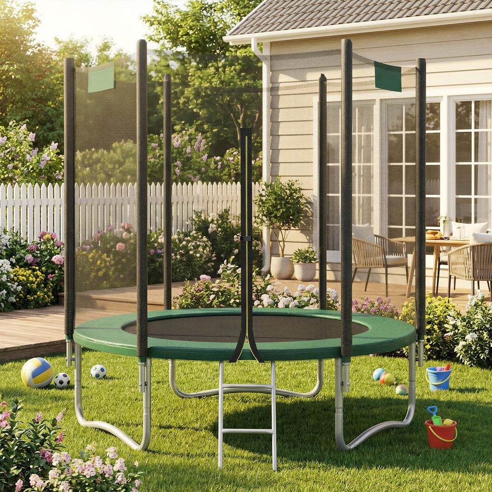 6 ft Kids Trampoline, Trampoline with Enclosure Net, Safety Pad - image 7