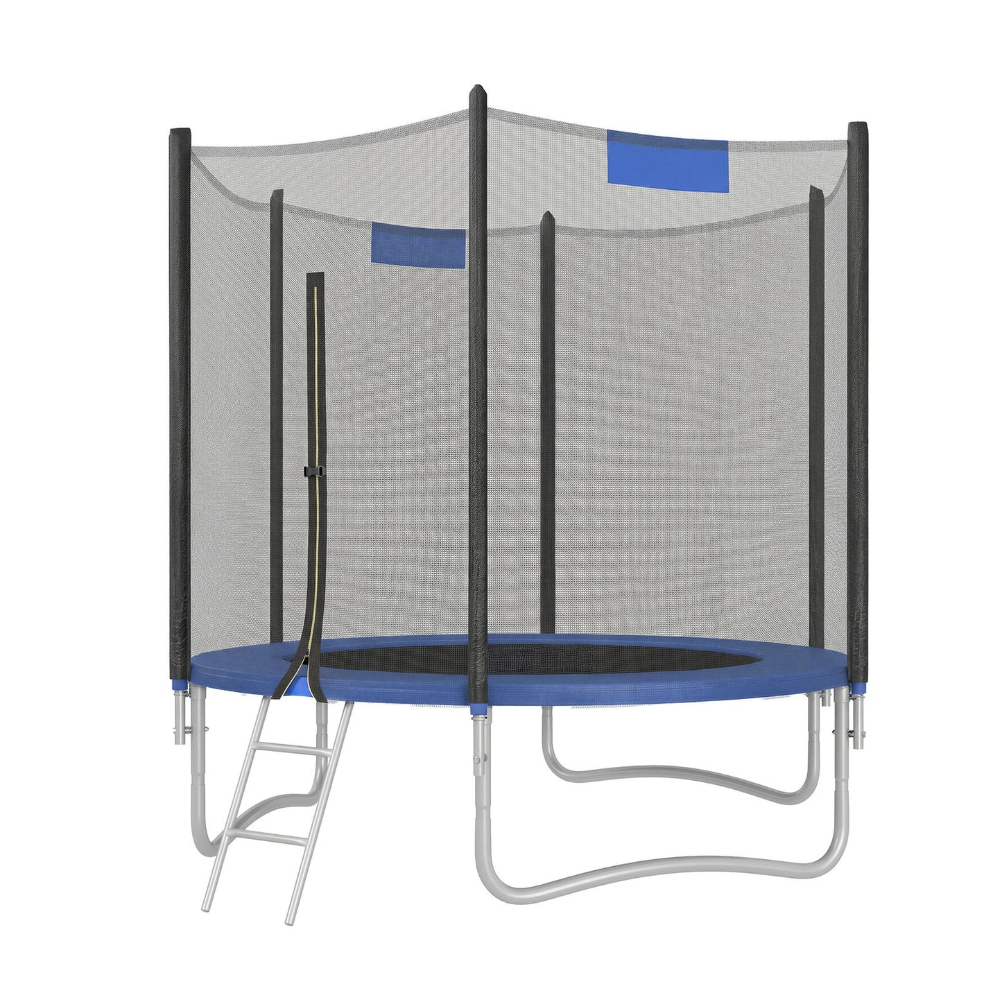 6 ft Kids Trampoline, 183 cm Trampoline with Enclosure Net, Safety Pad - image 1