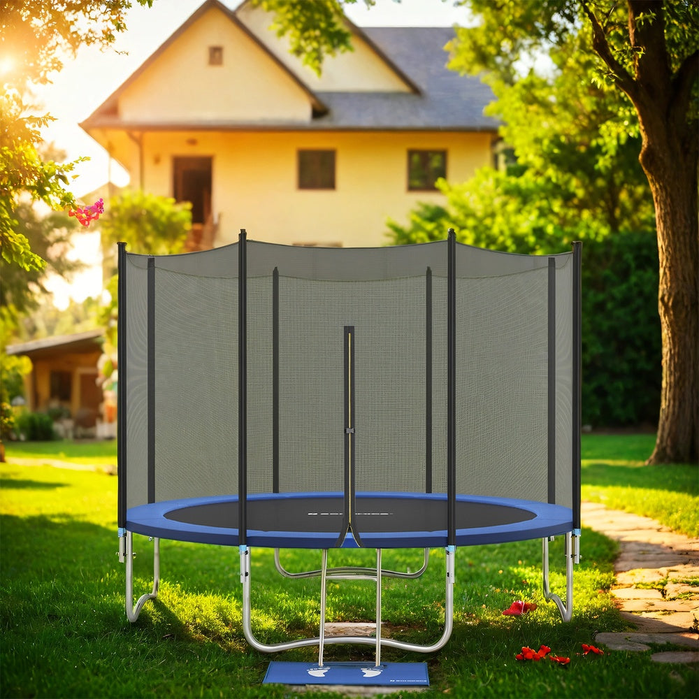 6 ft Kids Trampoline, 183 cm Trampoline with Enclosure Net, Safety Pad - image 4