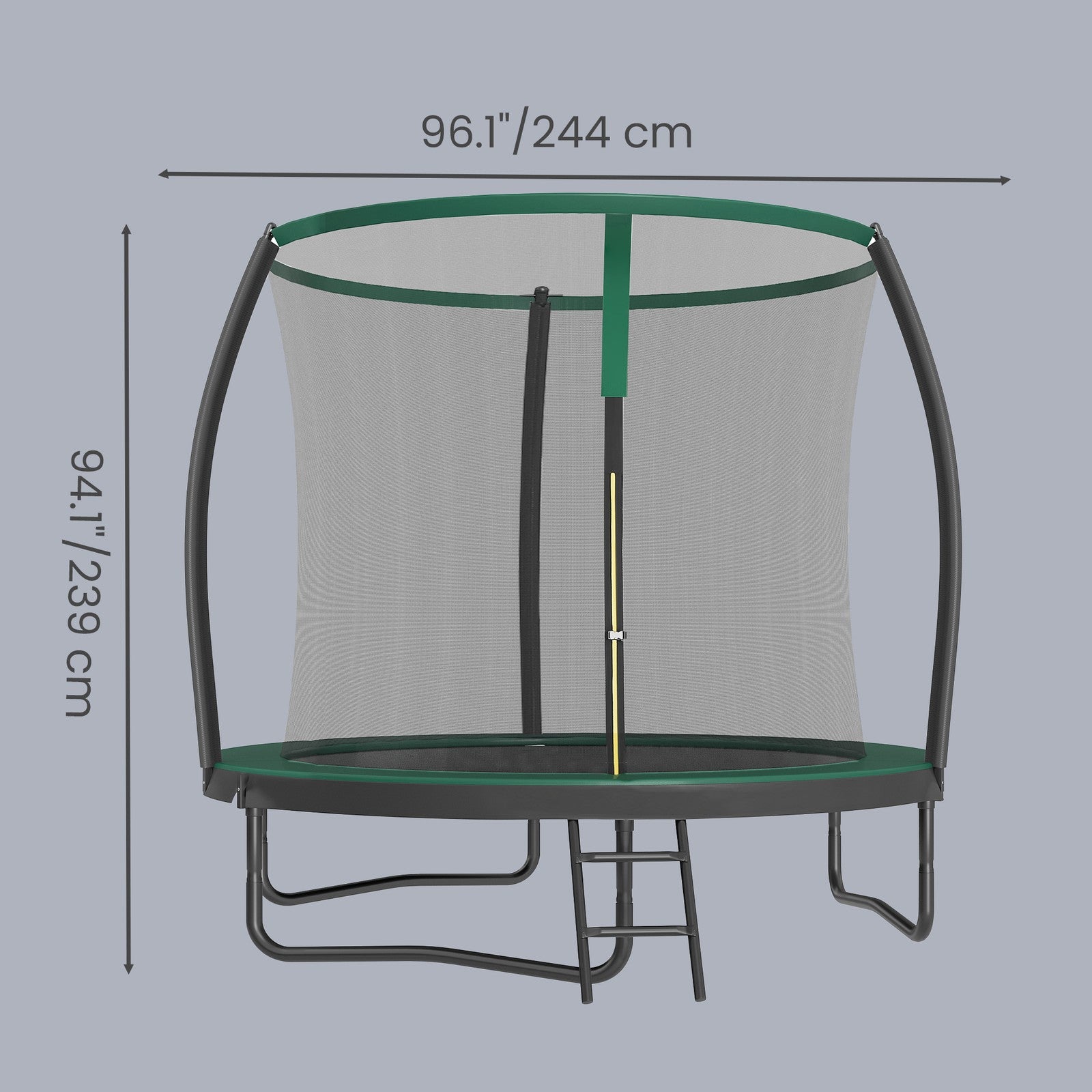 10 ft Trampoline, 305 cm Kids Trampoline with Enclosure Net, Safety Pad - image 26
