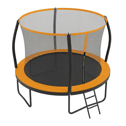 Outdoor Trampoline for Kids with Safety Net, Black + Blue, 10ft - image 18