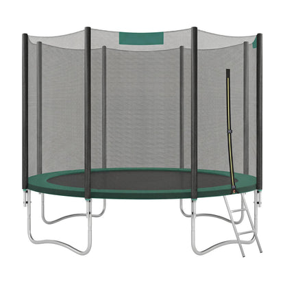 10 ft Trampoline, 305 cm Kids Trampoline with Enclosure Net, Safety Pad - image 9