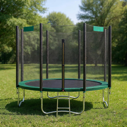 10 ft Trampoline, 305 cm Kids Trampoline with Enclosure Net, Safety Pad - image 12