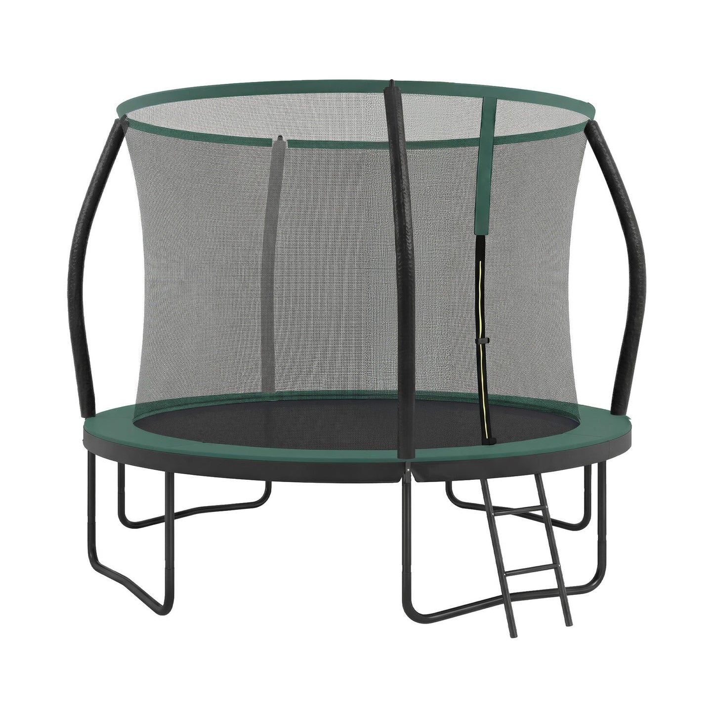 Outdoor Trampoline for Kids with Safety Net, Black + Blue, 10ft - image 25