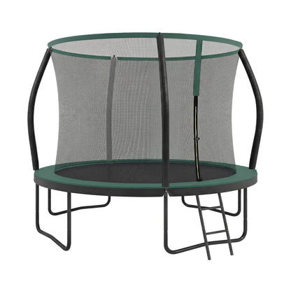 Outdoor Trampoline for Kids with Safety Net, Black + Blue, 10ft - image 25