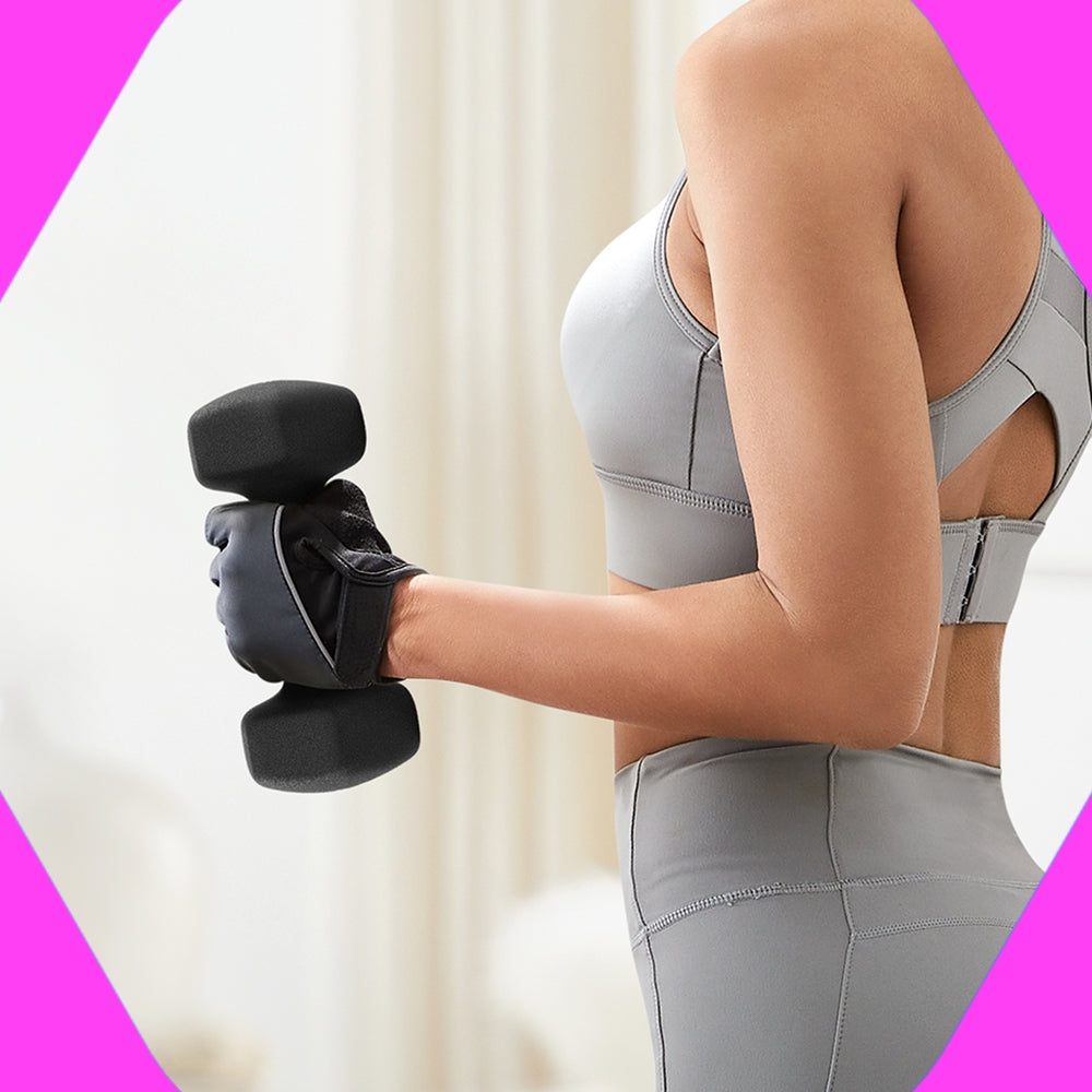 Set of 2 Neoprene Hex Dumbbells, 2 x 5 kg, with Dumbbells Bars - image 5