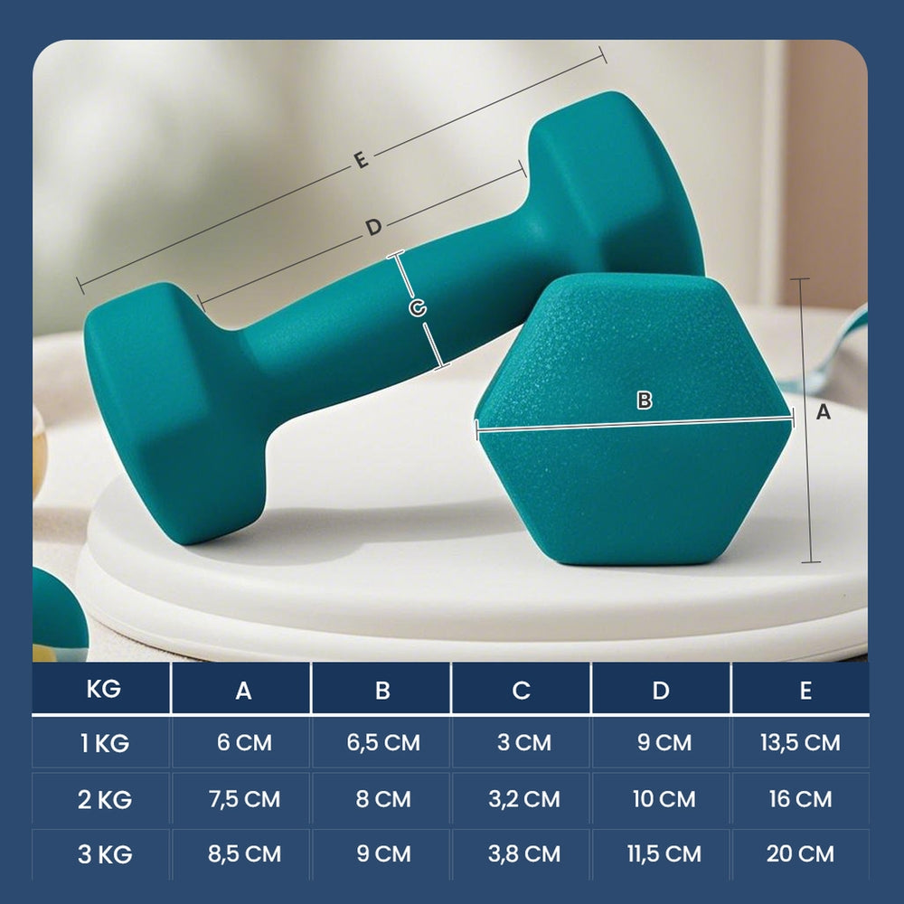 Dumbbells Set with Stand, Neoprene Hex Dumbbells - image 6
