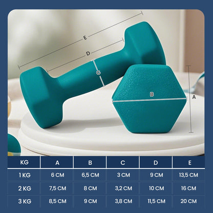 Dumbbells Set with Stand, Neoprene Hex Dumbbells - image 6