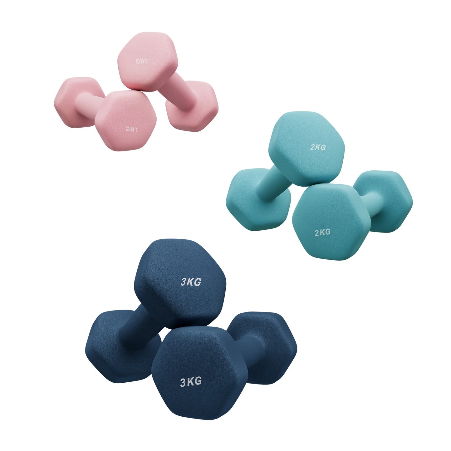 Dumbbells Set with Stand, Neoprene Hex Dumbbells - image 9