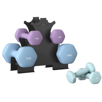 Dumbbells Set with Stand, Neoprene Hex Dumbbells - image 29