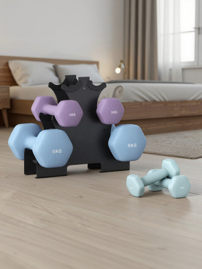 Dumbbells Set with Stand, Neoprene Hex Dumbbells - image 30