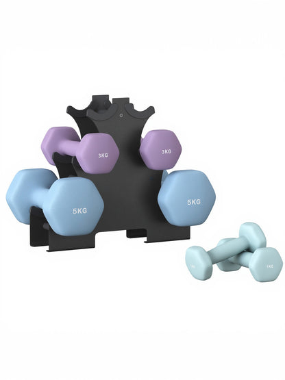 Dumbbells Set with Stand, Neoprene Hex Dumbbells - image 34