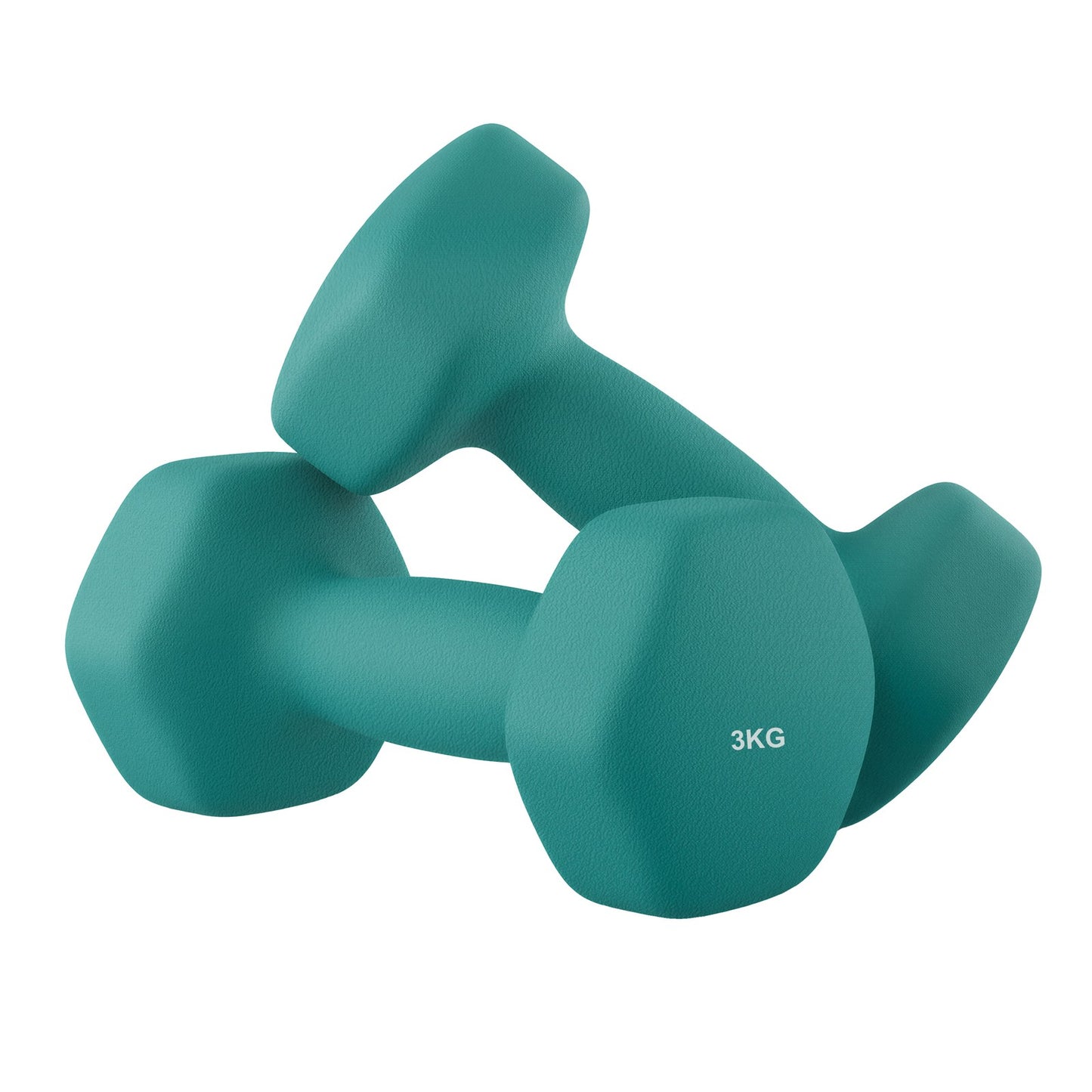 Set of 2 Dumbbells, 2 x 2 kg Neoprene Weights, Hexagonal - image 29