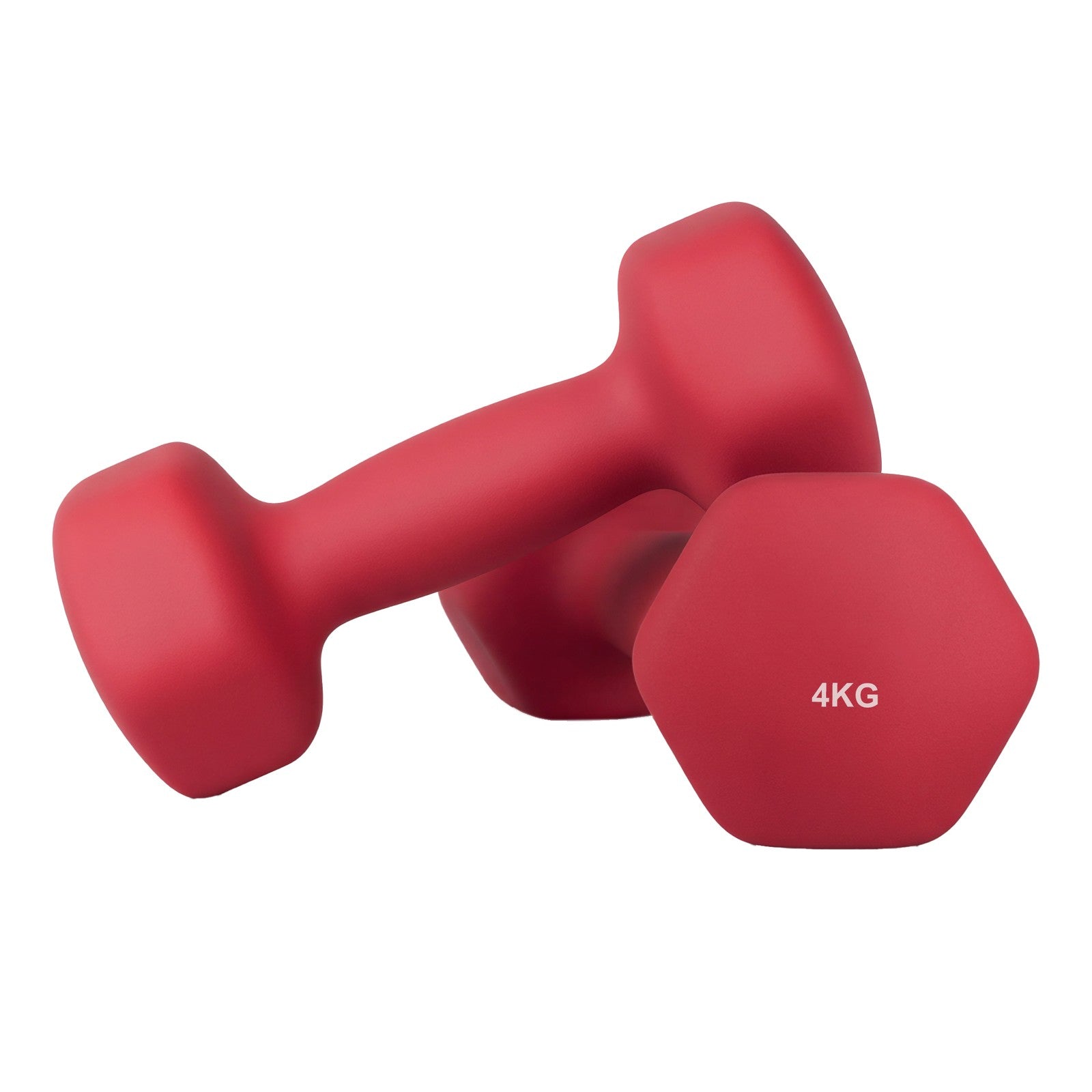 Set of 2 Dumbbells, 2 x 2 kg Neoprene Weights, Hexagonal - image 65