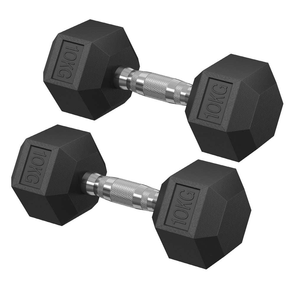 Dumbbell Set Pair of Hexagonal Dumbbells Weightlifting at Home - image 1