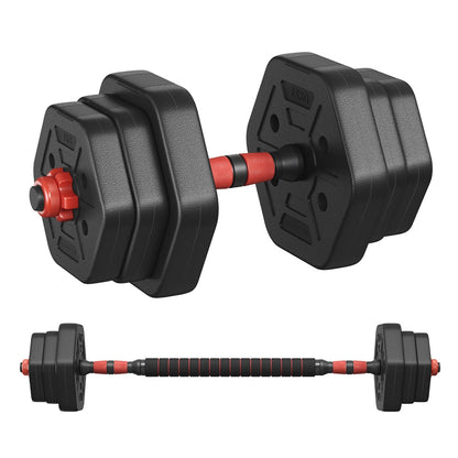 Dumbbell Sets 10 kg Weights Each with Connecting Bar - image 1