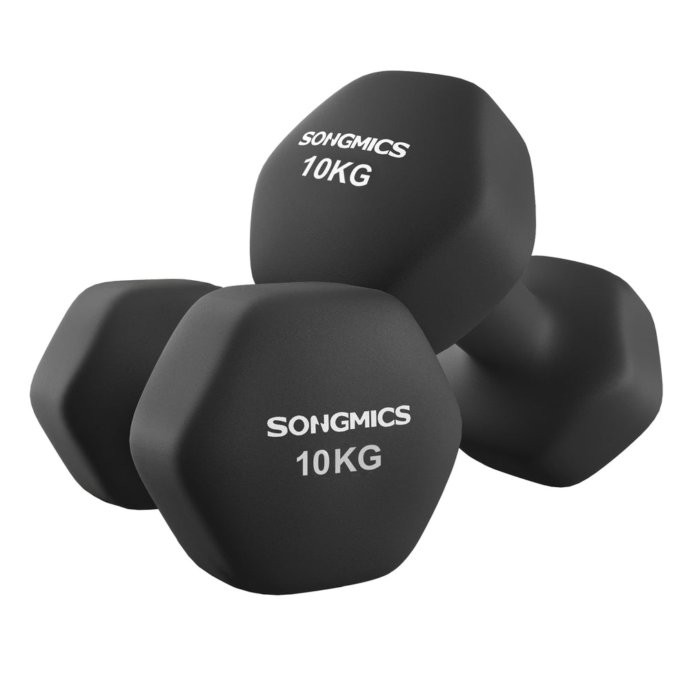 Hex dumbbell set with neoprene coating - image 1