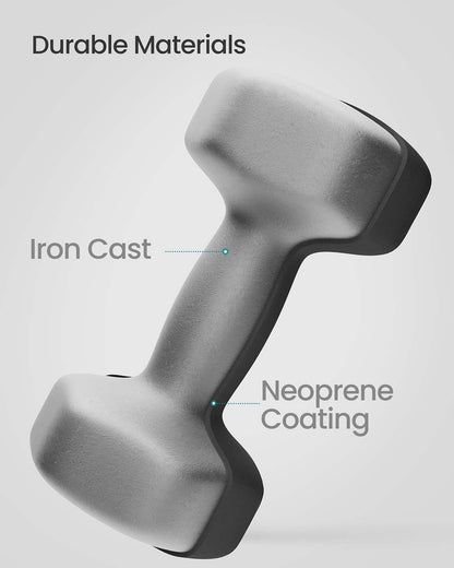 Hex dumbbell set with neoprene coating - image 5